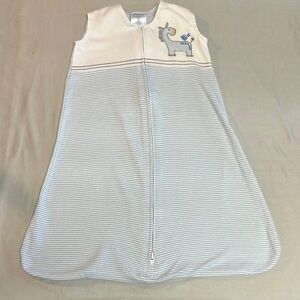 Halo Gray and White Sleep Sack with Soft Animal Design